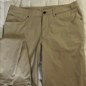 Lululemon Men’s ABC Classic Fit 5 pocket pant 32x34 khaki NWOT